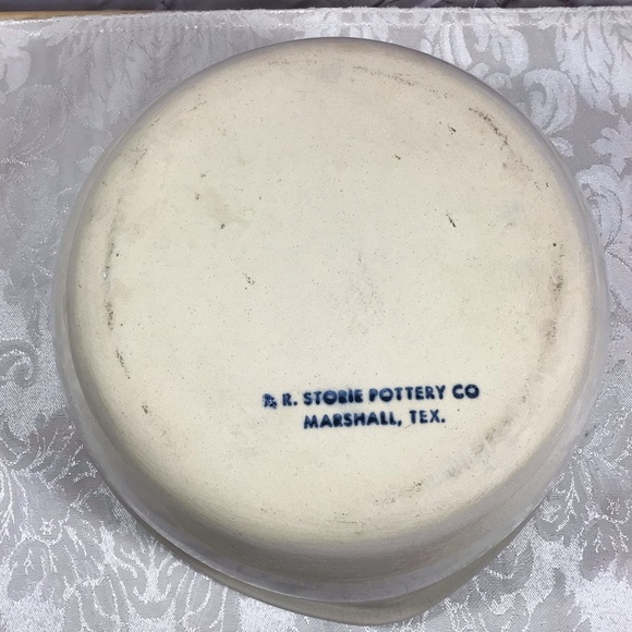 Vintage P. R. Storie Pottery Co. Hand Painted Heart Shaped Bowl - Signed - Picture 10 of 12